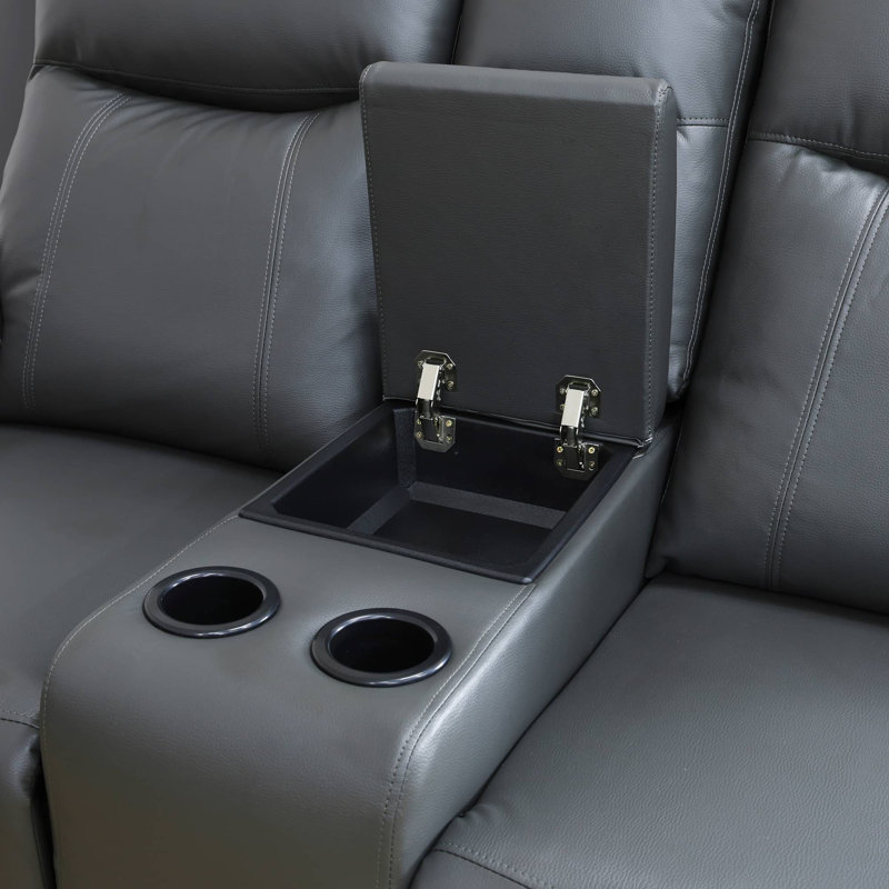 Wrought Studio™ Iszak 3 Piece Faux Leather Power Reclining Living